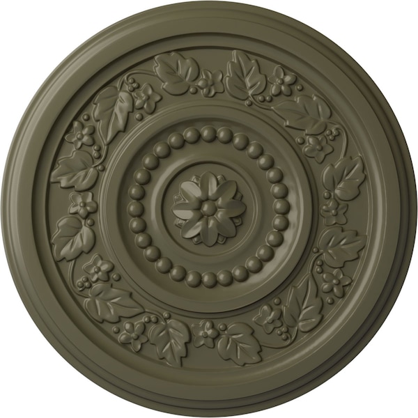 Ekena Millwork Marseille Ceiling Medallion (Fits Canopies up to 4 1/4"), 16 1/8"OD x 5/8"P, Painted Turtle CM16MAPTF - main